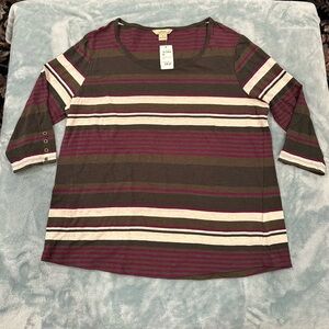 NWT women's striped shirt